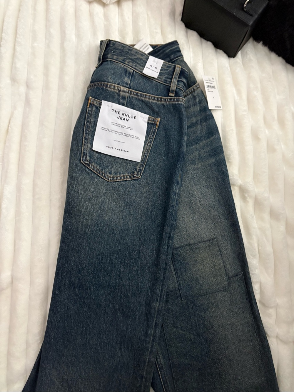 💎 RETAIL STEAL $178 💎 Good American Khloé High Waist Patchwork Jeans - NWT